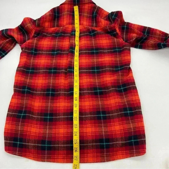 L. L. Bean Signature Flannel Button Down Top Multicolor Plaid Size Small - Picture 9 of 10